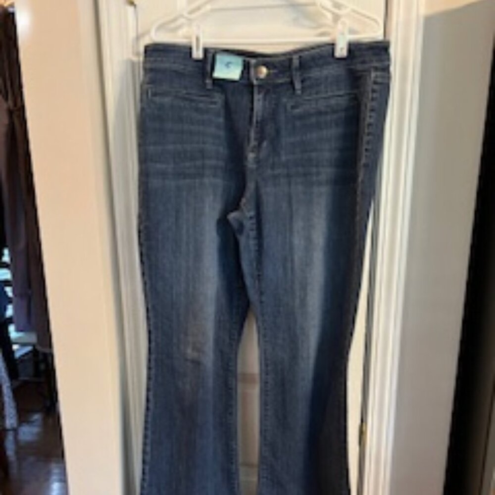 Loft Jeans size 12.  The fit is = Curvy Bootcut